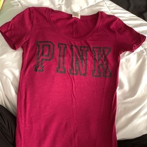 Victoria’s Secret pink T-shirt